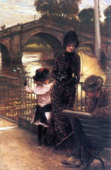 Richmond on the Thames canvas art print by Tissot