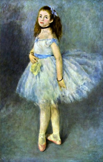 Ballet Dancer girl canvas art print by Pierre-Auguste Renoir