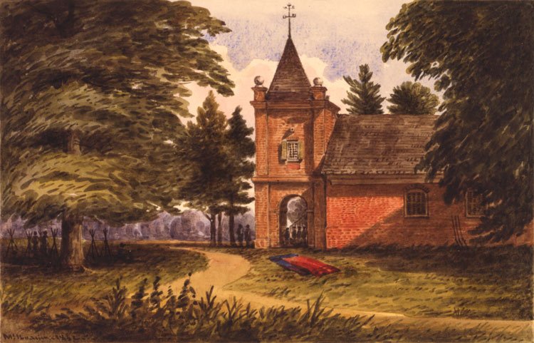 St. Peter's Church New Kent VA Civil War canvas art print by McIlvaine
