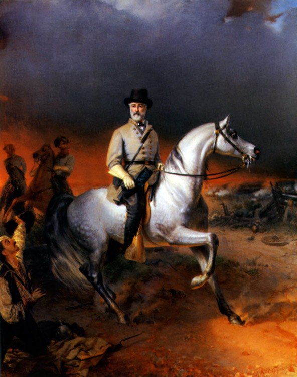 Lee at Chancellorsville Battle Civil War canvas art print by Guillaume