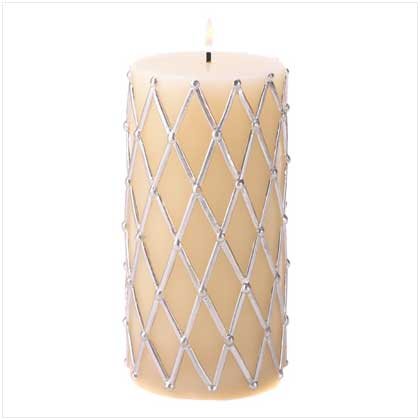 SILVER DAZZLE CANDLE