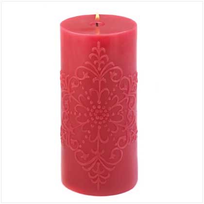 RED SNOWFLAKE CANDLE