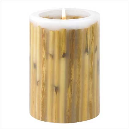 WOOD INLAY CANDLE