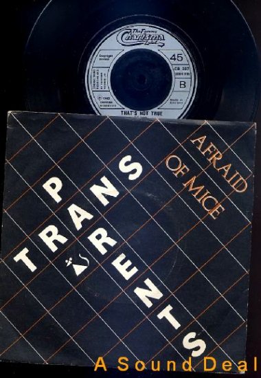 AFRAID OF MICE Transparents '82 UK Wave 7" ASD