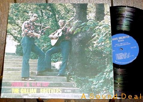 GILLIAN BROTHERS PRIVATE FIDDLE & FLAT TOP LP AUTOGRAPH