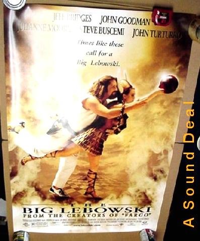 BIG LEBOWSKI '98 POSTER Jeff Bridges The Dude BOWLING