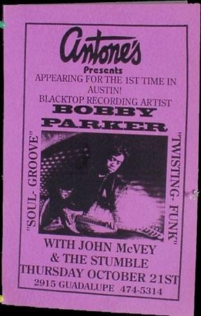 BOBBY PARKER Antone's Texas gig POSTER soul funk guitar