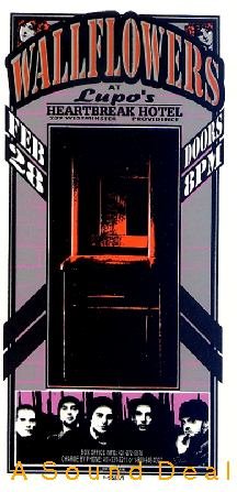 WALLFLOWERS Arminski Silkscreen '97 Gig HANDBILL Poster