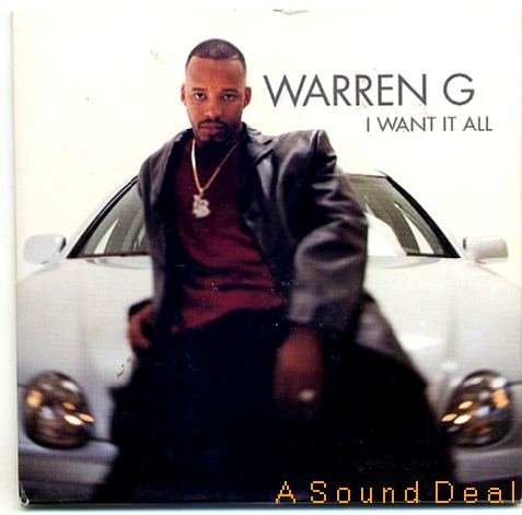 WARREN G '99 CD SINGLE I WANT IT ALL G-FUNK RAP WEST CO
