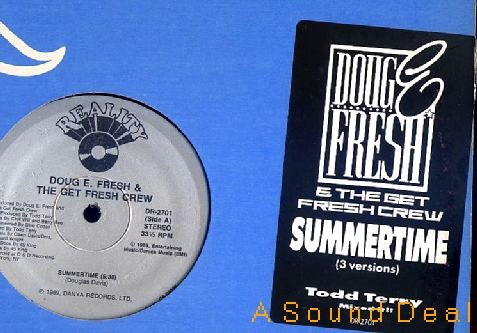 DOUG E. FRESH & GET CREW SUMMERTIME 12" ORIG '89 MINT!!