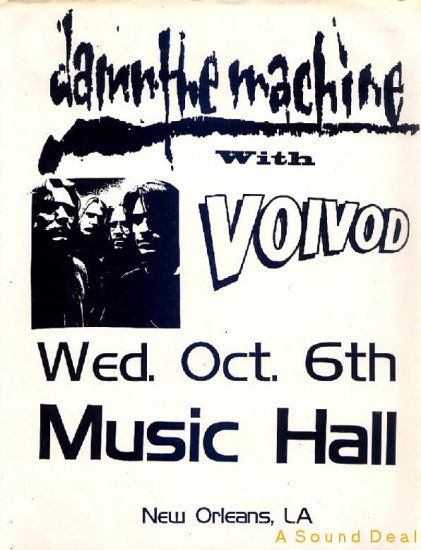 VOIVOD Damn the Machine Handbill Poster metal ASD