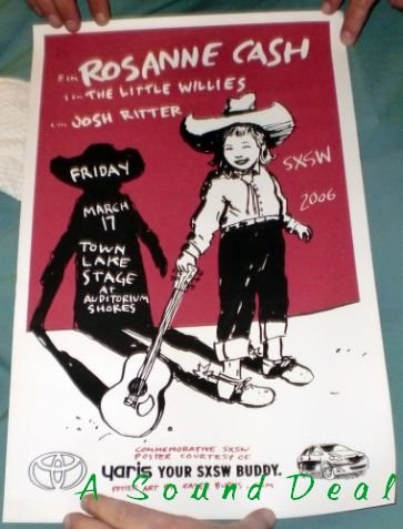 ROSANNE CASH Little Willies SXSW '06 TX Concert Poster