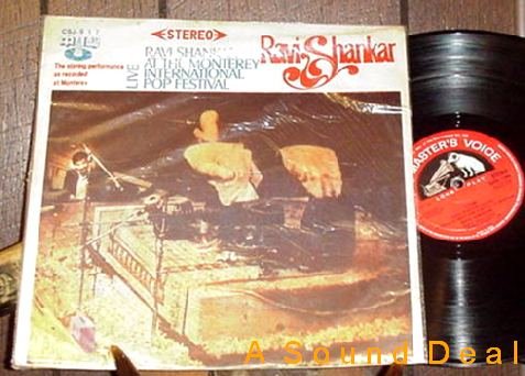RAVI SHANKAR Monterey Pop '67 LP RARE Indian press