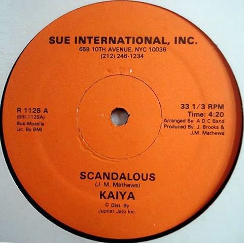 KAIYA Scandalous 12" RARE modern soul HEAR private SEAL