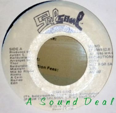 GAZ Sing Sing SALSOUL 7" 45 scarce promo mono dj EX '78