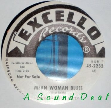 WHISPERING SMITH Mean Woman Blues 7" 45 promo dj harp