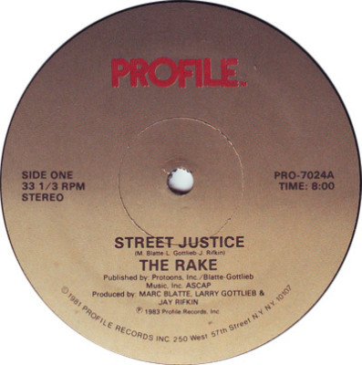 RAKE Street Justice 12" SEALED'83 oldskool electro HEAR