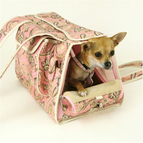 Snoozer City Pet Tote - Pink Paisley, SN-86614