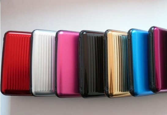 20 Aluminum Wallets Bulk Wholesale ID Credit Card Wallet + RFID Blocking Case