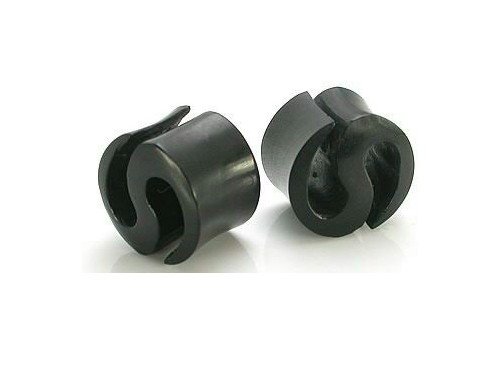 Pair 0 Gauge Organic Horn Super Man S Tunnels Plugs 0g