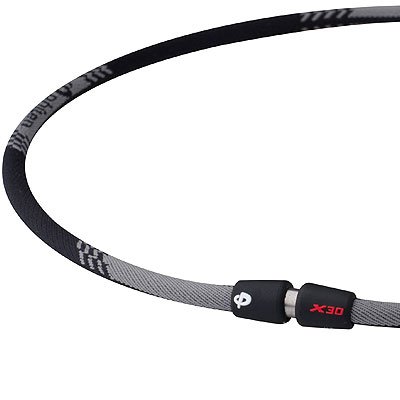 Phiten X30 Edge necklace Black 22"