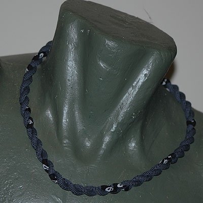 Phiten Titanium Tornado X30 x 2 Necklace Check Black/Black 19""