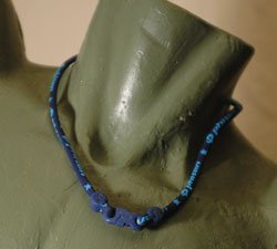 Phiten Titanium Necklace Navy 26"