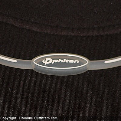 Phiten Sport Type Titanium Necklace Clear & White Choker 17""