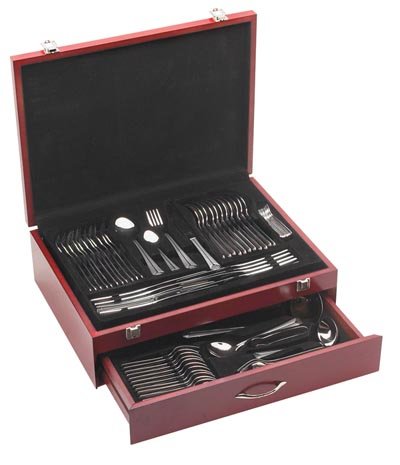 Stainless Steel Flatware Set - 84 Piece