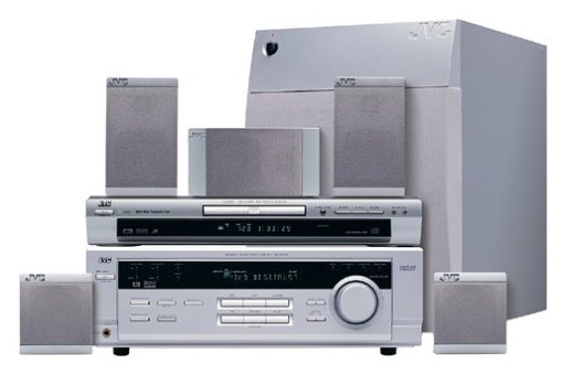 JVC DS-TP560 500 Watts Progressive Scan DVD VCR Combo Home Theater System