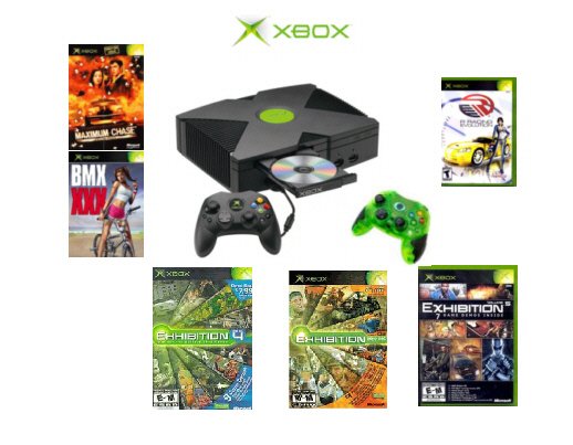 Xbox Starter Kit Bundle - 6 Games and 2 Controllers