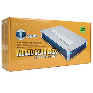 Metal Gear Box 3.5-Inch USB Hard Drive Case with LEDs