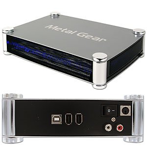 Metal Gear 5.25 Inch USB 2.0 FireWire External Case with LED (Silver)