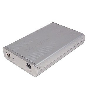 3.5-Inch USB 2.0 External Aluminum Case Enclosure (Silver)