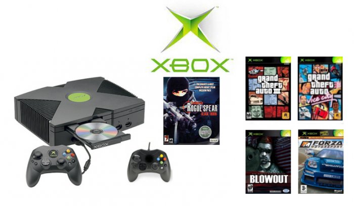 Xbox "Grand Theft Auto Bundle with 5 of the Hottest Games and 2 Controllers