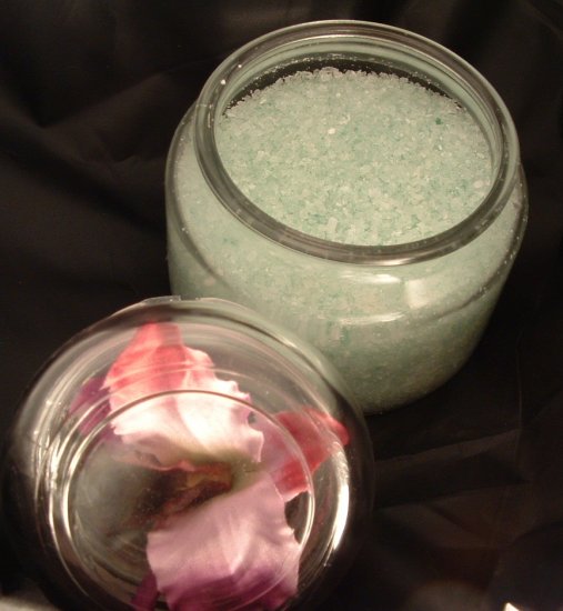 Green Tea and Cucumber Bath Salts