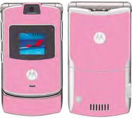 Light Pink V3 RAZR unlocked cell phone