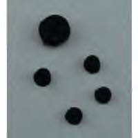 MOTOROLA RAZR V3 BLACK RUBBER SCREW COVER