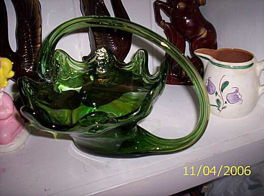 Green Glass Swan