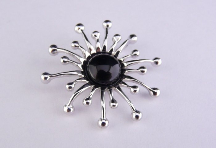 Silver Pendant with Agate