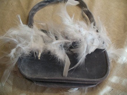 Feather purse