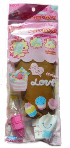 Whip chocolate brown cream air dry modelling clay Japan Fuwa mousse cake top decoration