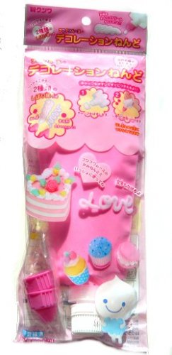 Whip pink cream air dry modelling clay Japan Fuwa mousse cake top decoration