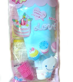 Whip blue cream air dry modelling clay Japan Fuwa mousse cake top decoration