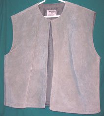 Renaissance Silver Grey Totally Suede Vest