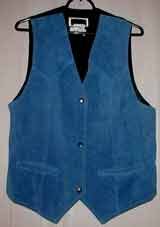 Blue Suede Vest