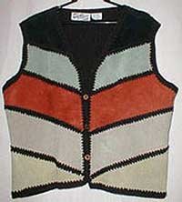 Knitted & Patchwork Suede Vest
