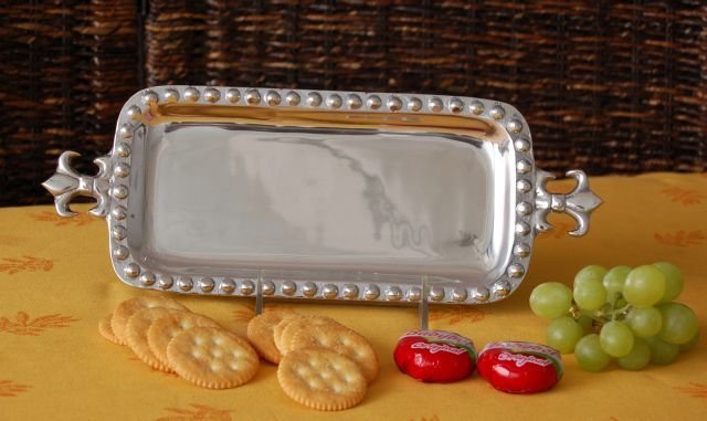 Fleur De Lis Small Rectangle Tray