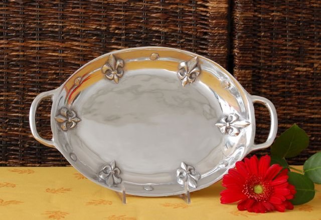 Fleur De Lis Medium Oval Vegetable Dish