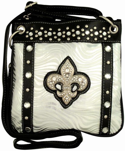 Metallic Wave Fleur de Lis Hipster